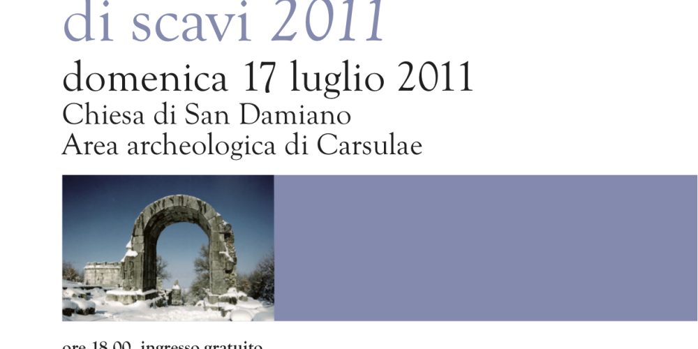 Presentazione della campagna di scavi 2011 alle Terme romane di Carsulae
